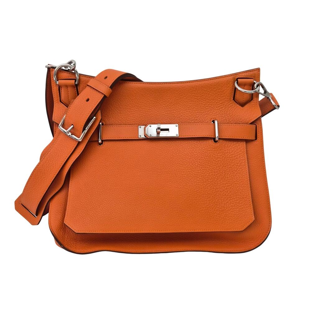 Hermes Jypsiere Bag Clemence 34 Orange